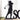 Close up of boy golfer on our custom name sign, in matte black powder coat.