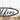 Close up of cursive lettering on our hanging oval office metal sign, in matte black powder coat.