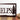 Close up of pine trees on the rectangular family name metal sign, in copper vein powder coat.