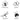 Bumble bee, butterfly, dragonfly and ladybug image examples for our custom garden sign.