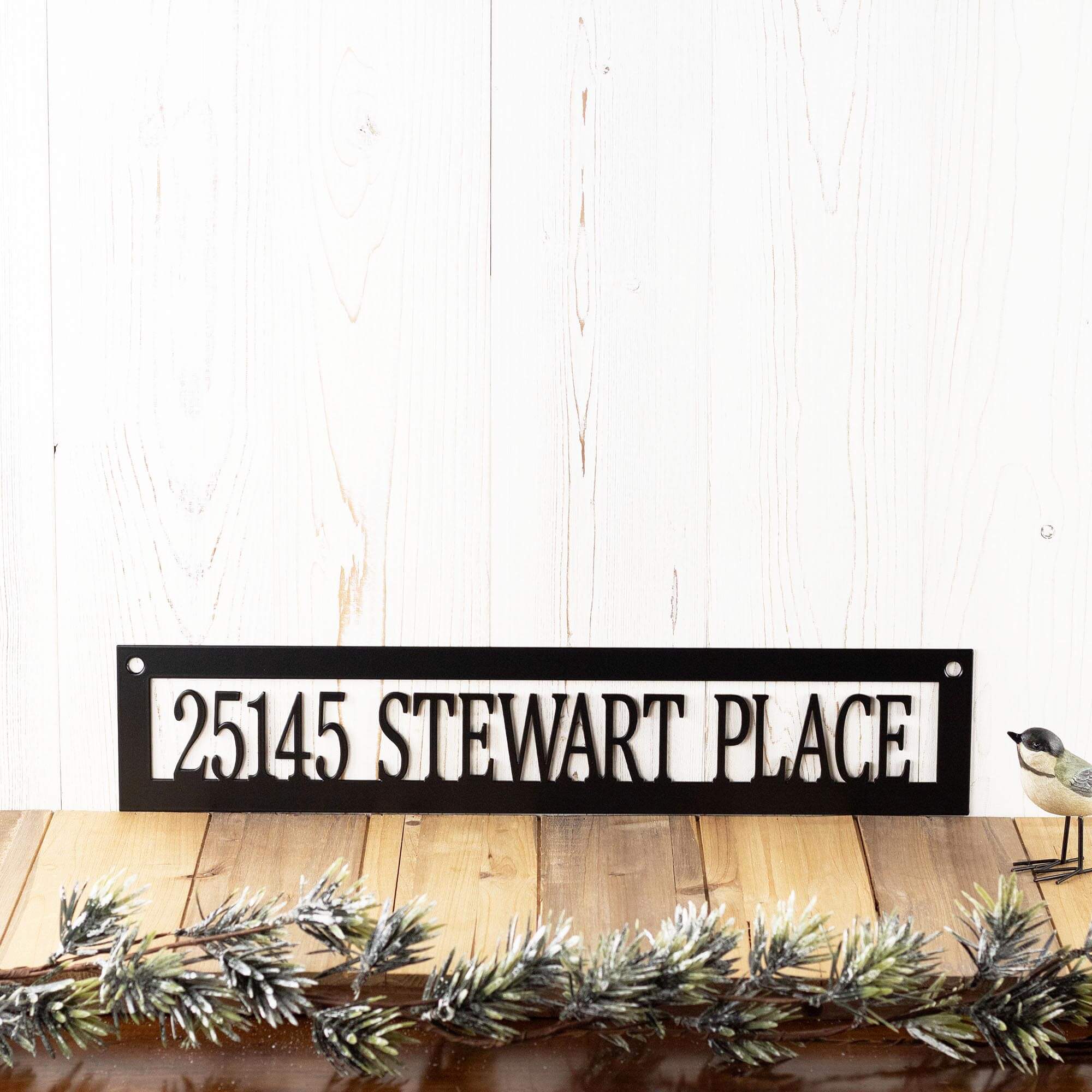 Mail Address Sign Outdoor Metal House Address Signs – Refined Inspirations