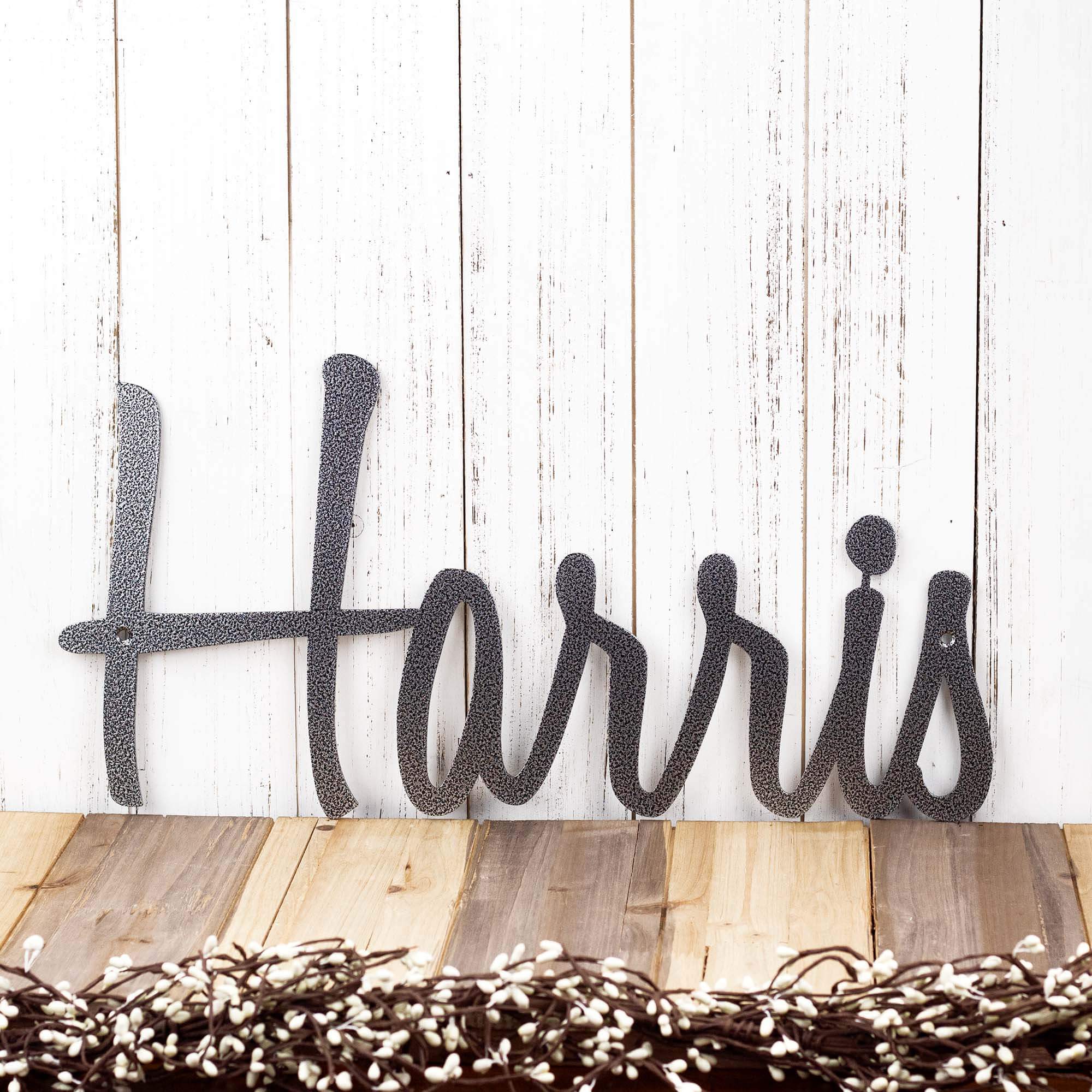 Name Sign Cursive Personalized Metal Cursive Name Sign – Refined Inspirations
