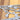 Close up of 4 digit airplane metal house number sign in raw steel.