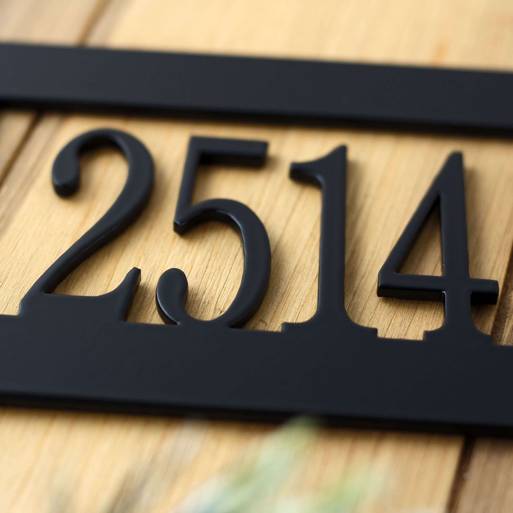 Custom Metal Address Plaque - Personalized House Number Wall Sign Custom Metal Address Plaque - Personalized House Number Wall Sign