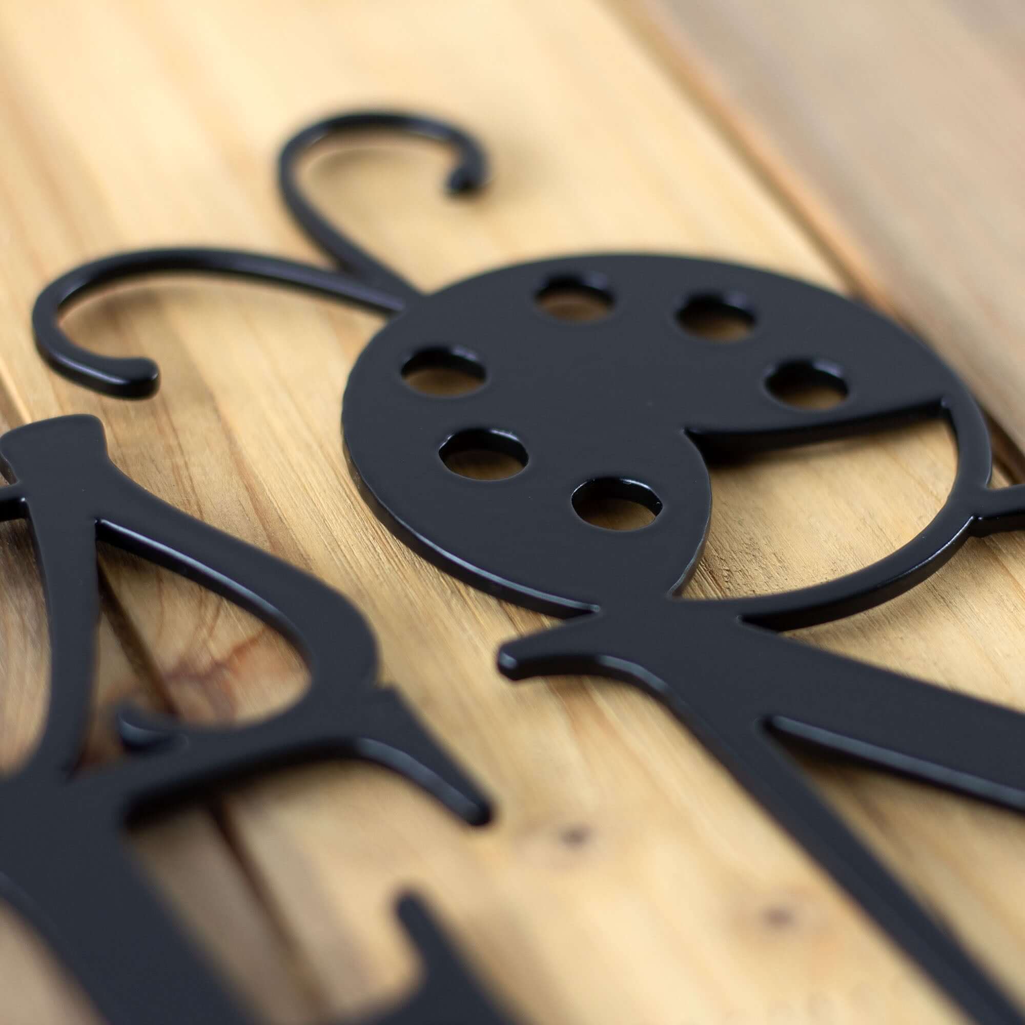 Personalized Metal Garden Name Sign with Ladybug Insect – Refined ...