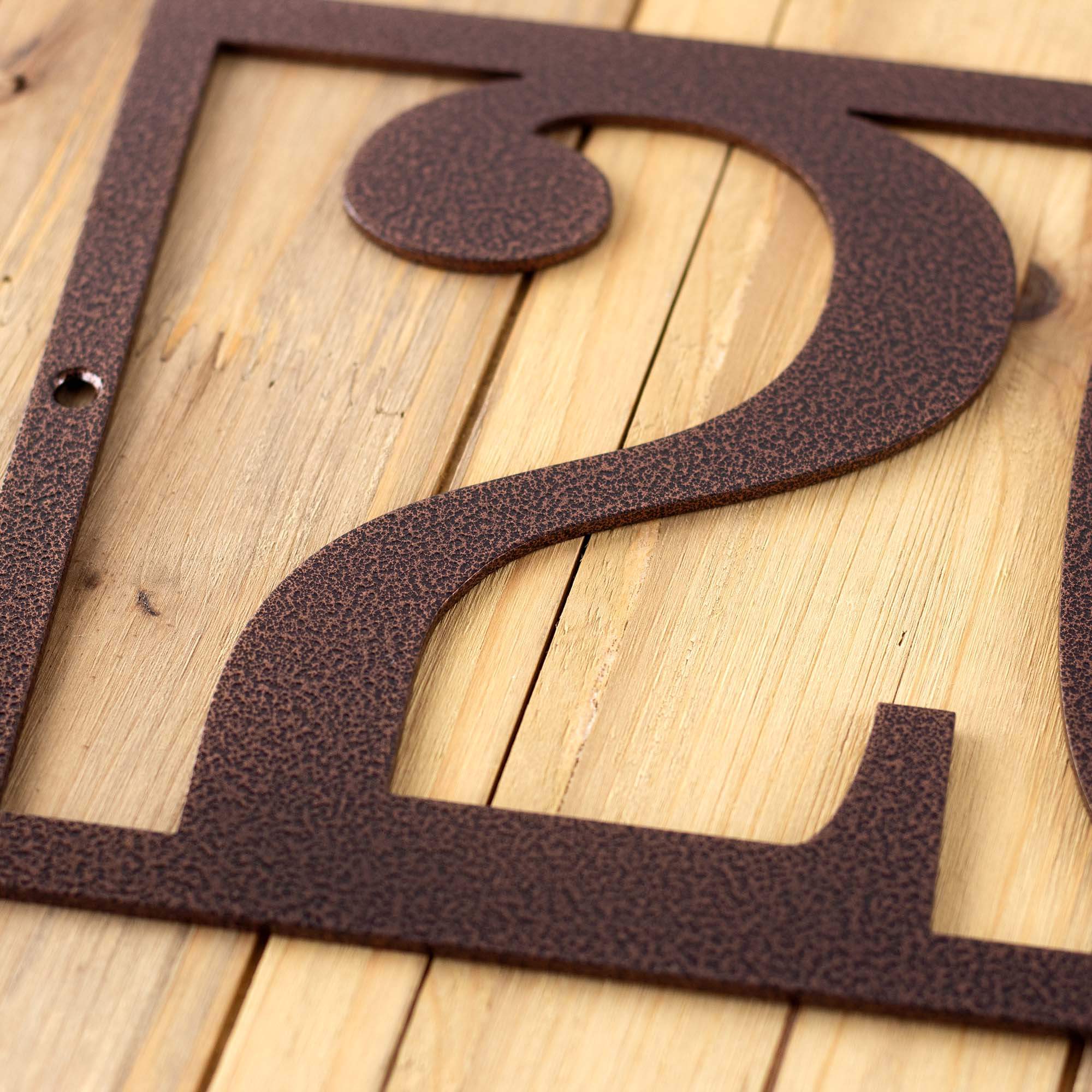 Rectangular Metal House Number Sign – Refined Inspirations