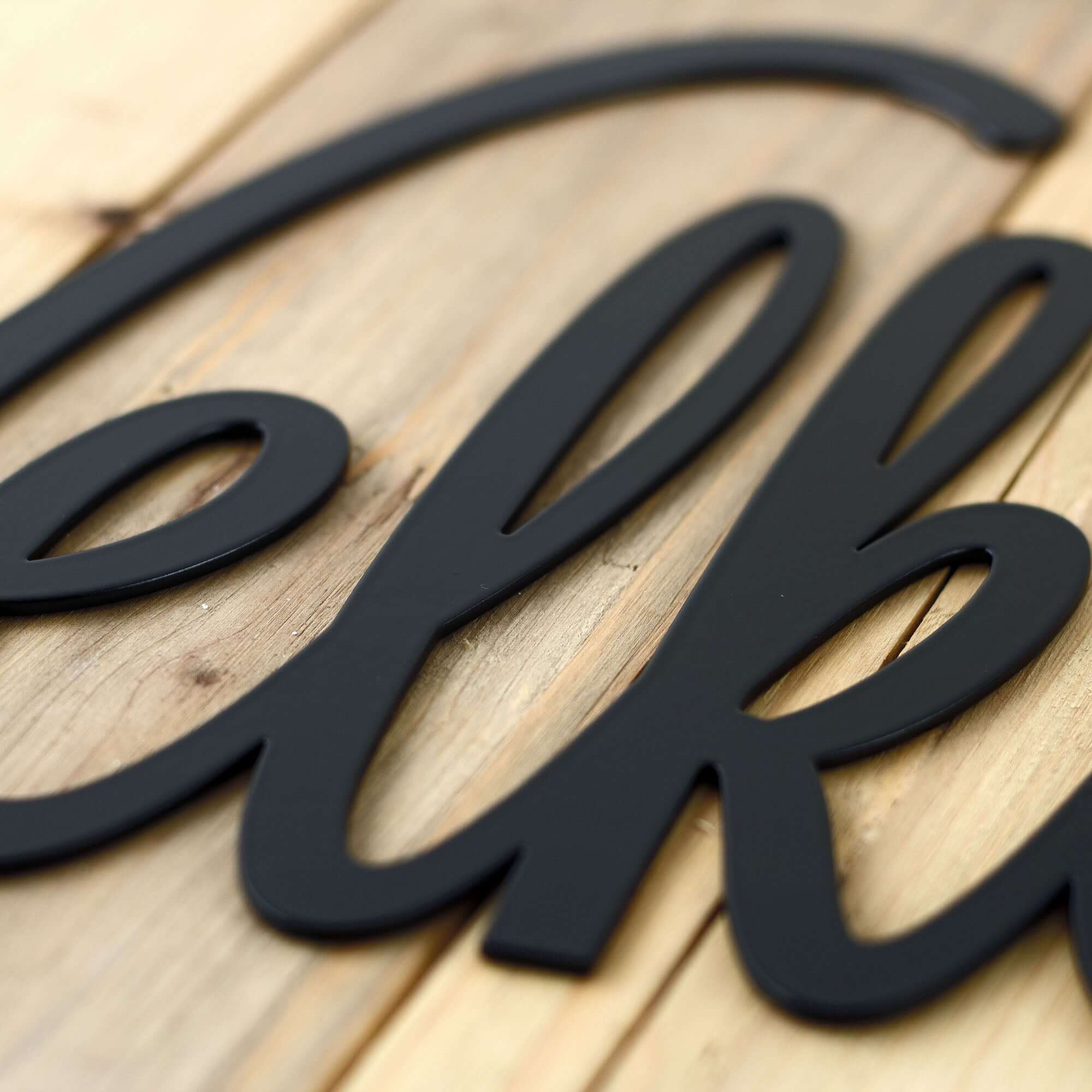 Velcommen Script Velkommen Script Metal Sign, Danish Welcome – Refined Inspirations
