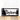 Rectangular personalized family last name sign with pine trees, in matte black powder coat.