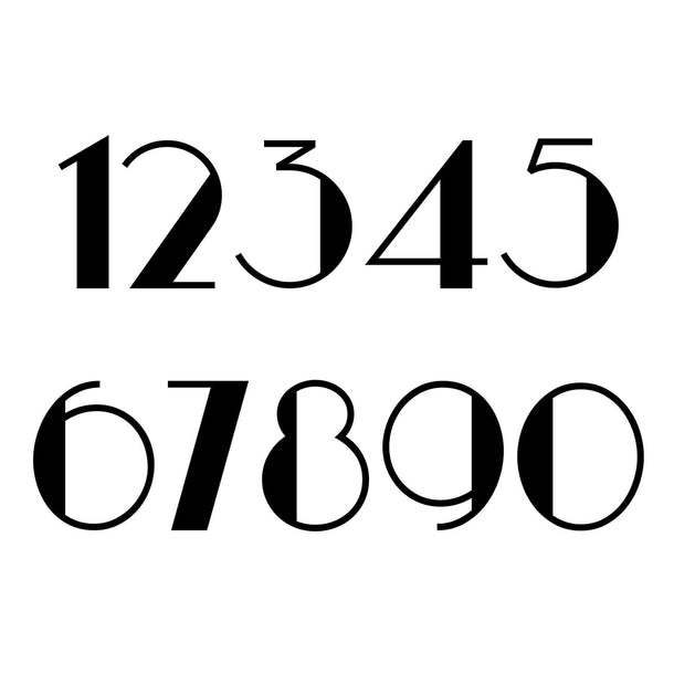 Metal Modern House Numbers Sign – Refined Inspirations