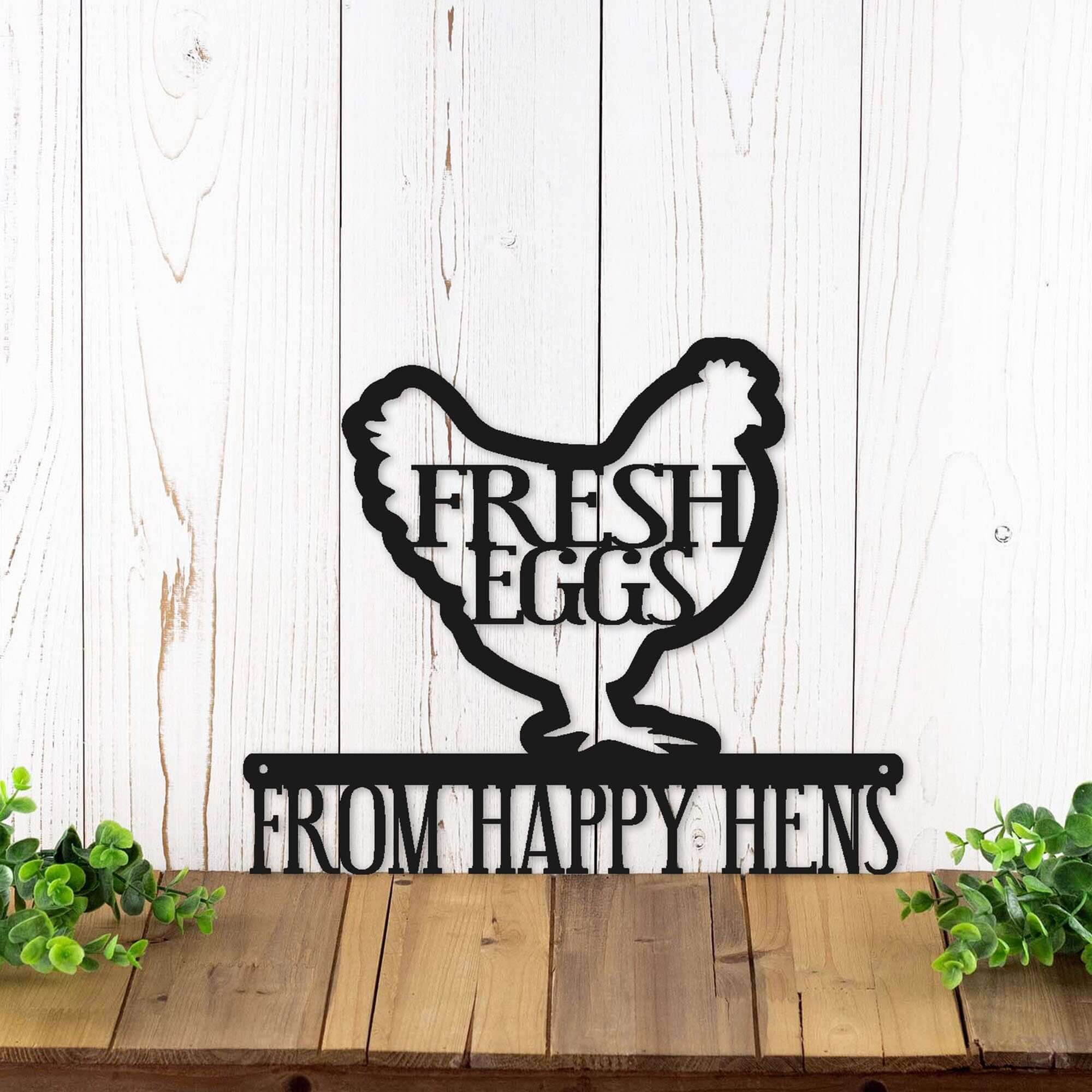 Hen Sign Custom Hen House Metal Sign for Chicken Coop – Refined Inspirations